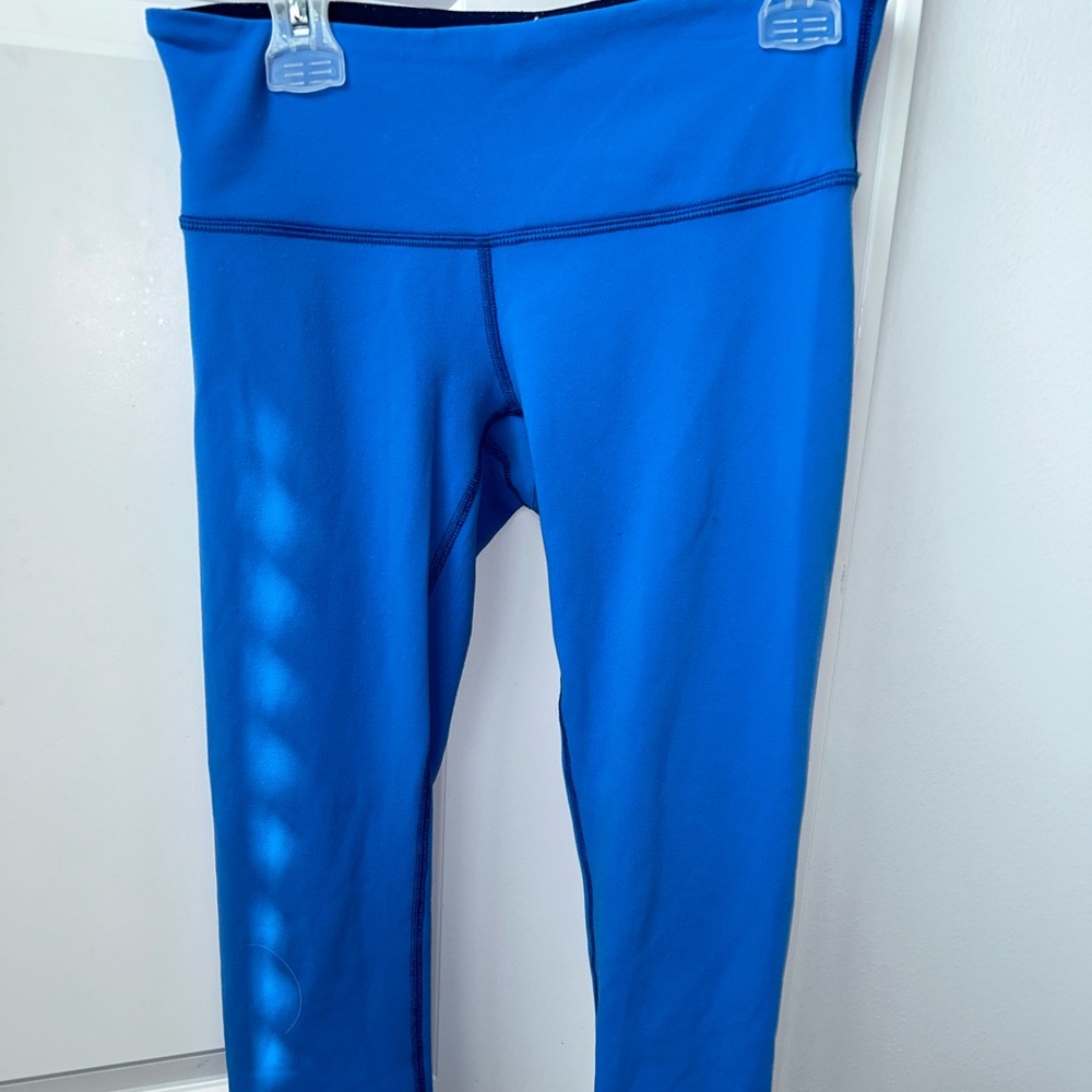 Blue Lululemon Leggings Size 4 | Reversible!